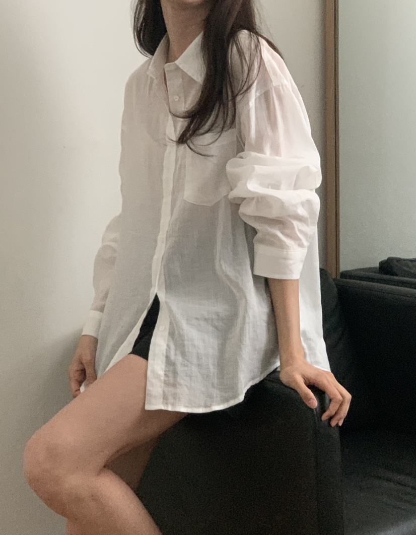 NOTICE韓國代購女裝新款職業休閑25春夏時尚襯衫蕾絲衫亞麻NOTICE襯衫/蕾絲衫