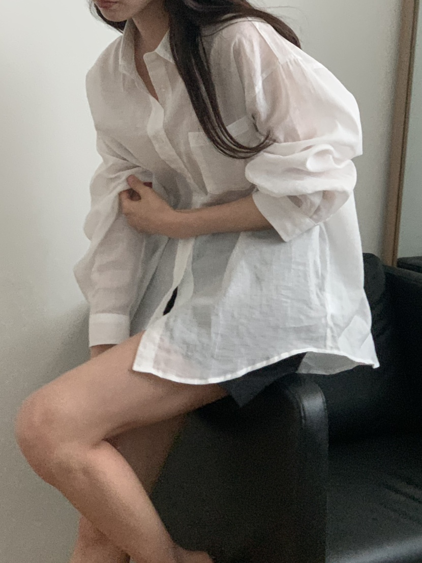 NOTICE韓國代購女裝新款職業休閑25春夏時尚襯衫蕾絲衫亞麻NOTICE襯衫/蕾絲衫