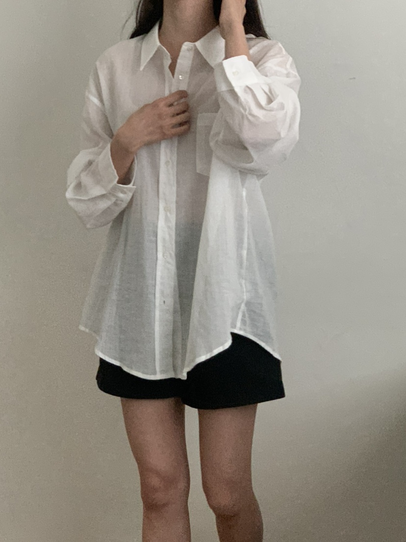 NOTICE韓國代購女裝新款職業休閑25春夏時尚襯衫蕾絲衫亞麻NOTICE襯衫/蕾絲衫