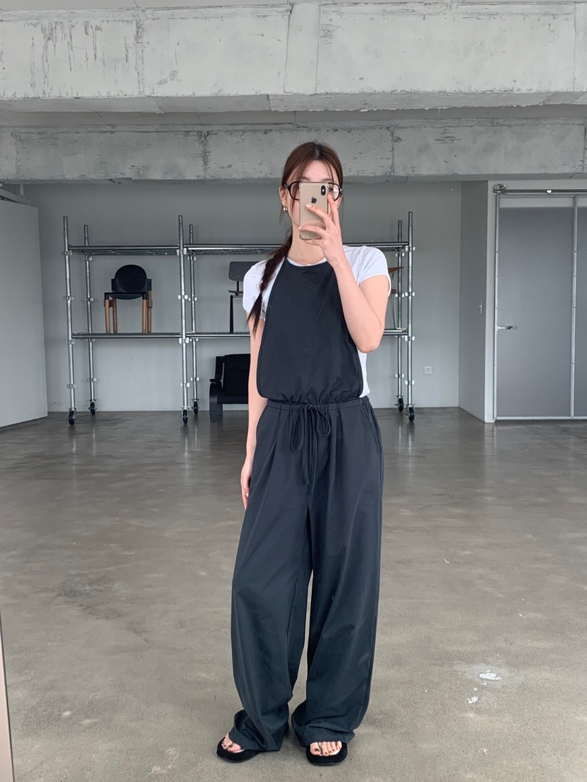 UNBOUND韓國直郵女裝新品人氣25春夏熱賣時尚真品休閑背帶褲UNBOUND背帶褲