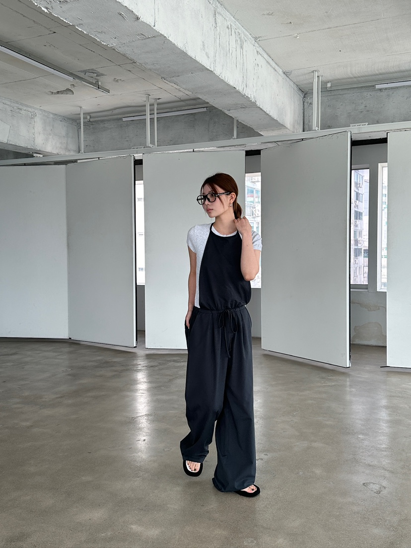 UNBOUND韓國直郵女裝新品人氣25春夏熱賣時尚真品休閑背帶褲UNBOUND背帶褲