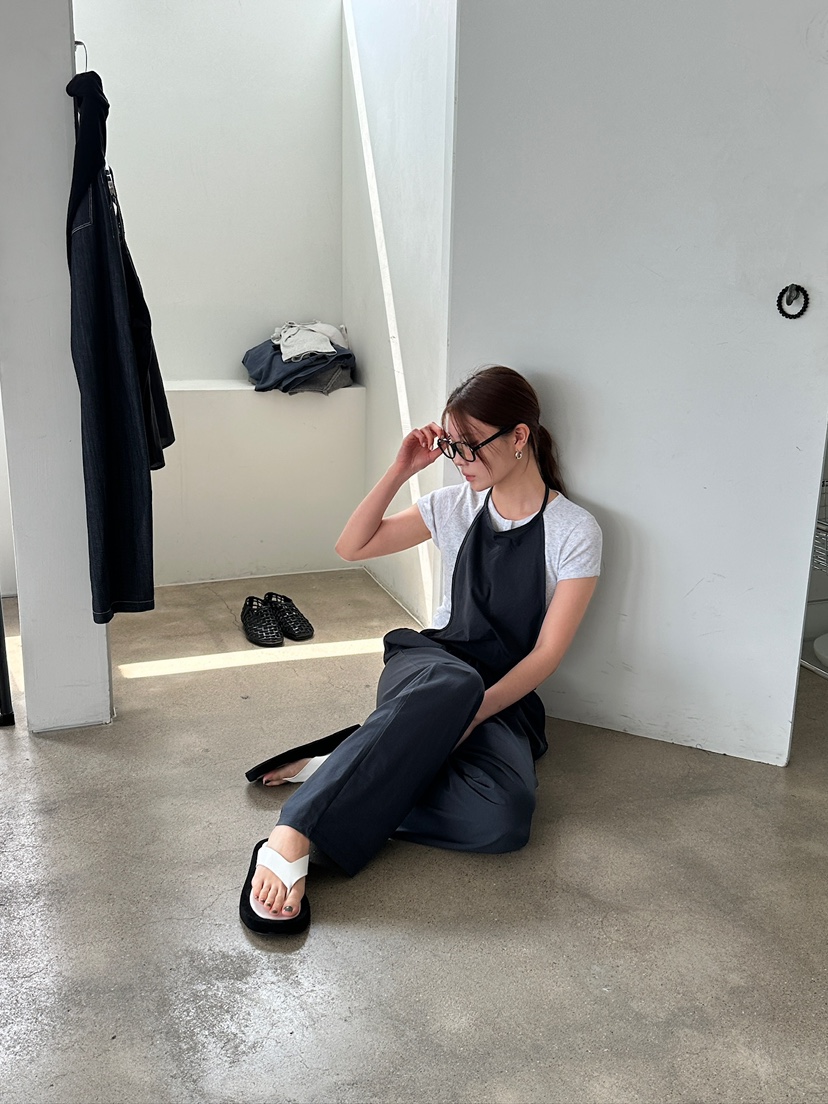 UNBOUND韓國直郵女裝新品人氣25春夏熱賣時尚真品休閑背帶褲UNBOUND背帶褲