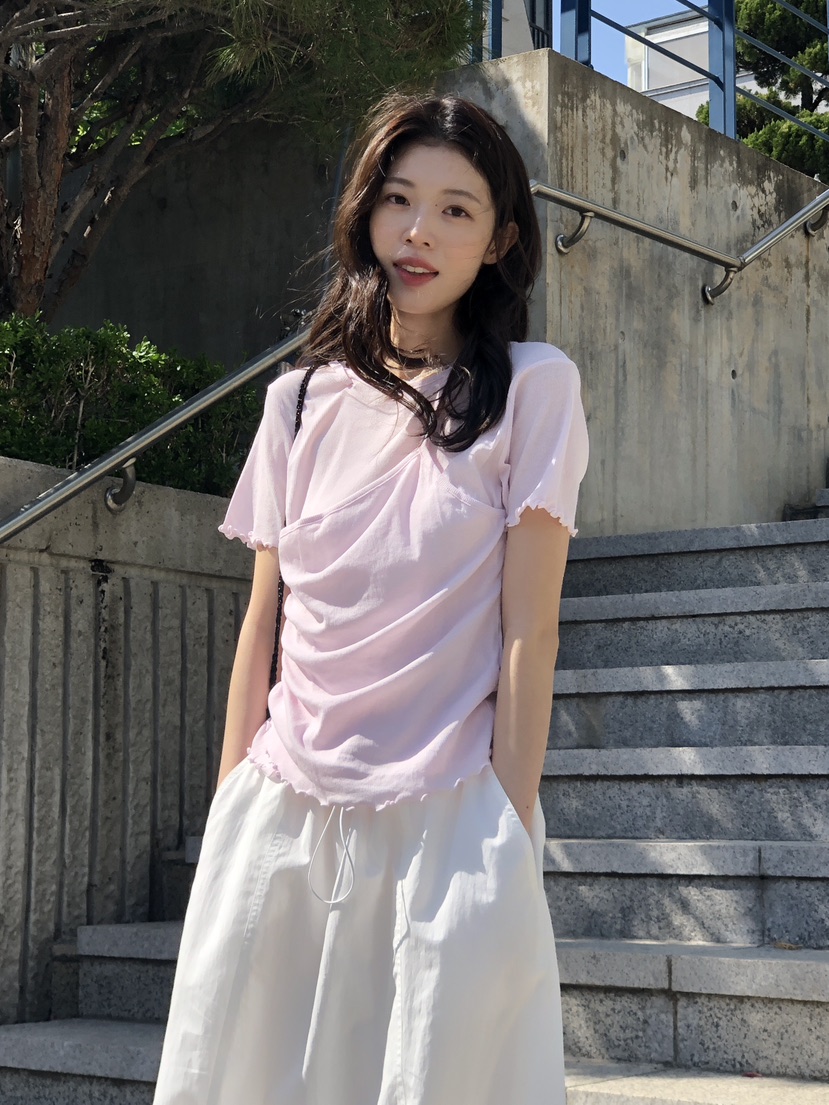 ERUME東大門實拍女士新款休閑時尚真品25春夏人氣職業推薦T恤ERUMET恤