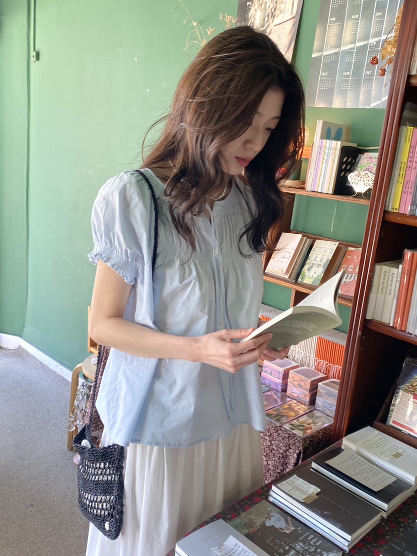 ERUME韓國直郵女士新品休閑推薦人氣時尚職業熱賣襯衫蕾絲衫ERUME襯衫/蕾絲衫