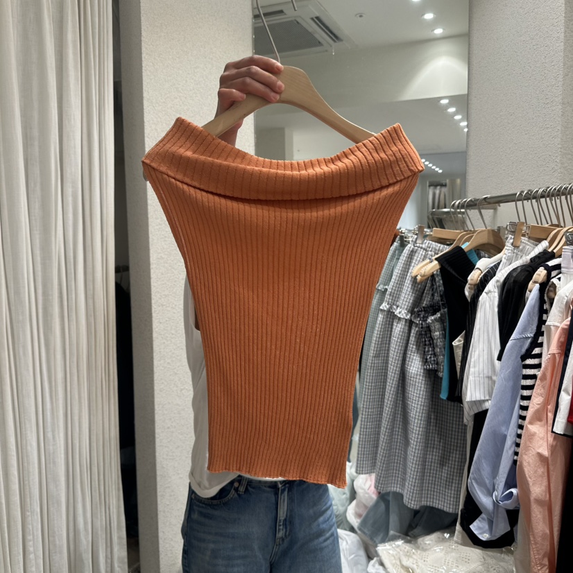 SSEMIENNE東大門直郵女士新品熱賣職業25春夏真品吊帶背心露肩SSEMIENNE吊帶/背心圖色2
