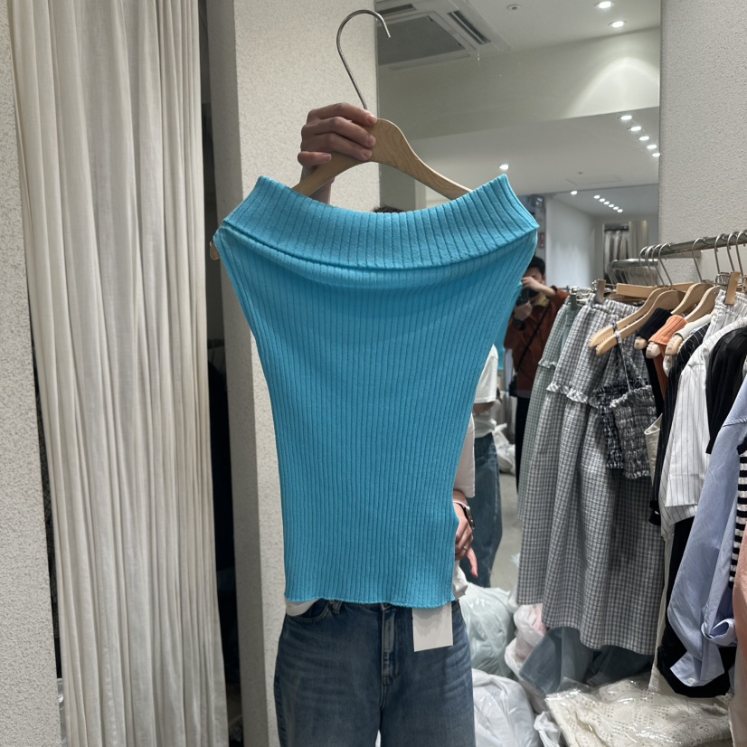 SSEMIENNE東大門直郵女士新品熱賣職業25春夏真品吊帶背心露肩SSEMIENNE吊帶/背心圖色3