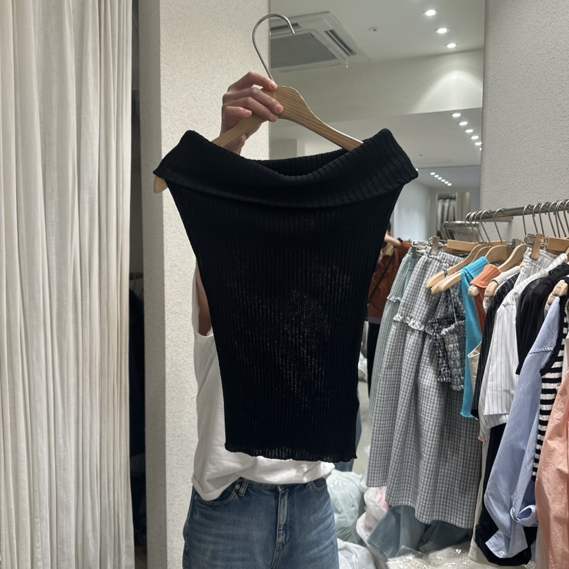 SSEMIENNE東大門直郵女士新品熱賣職業25春夏真品吊帶背心露肩SSEMIENNE吊帶/背心圖色4