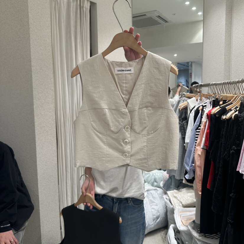SSEMIENNE東大門直郵女士新款真品休閑推薦人氣職業熱賣馬甲SSEMIENNE馬甲