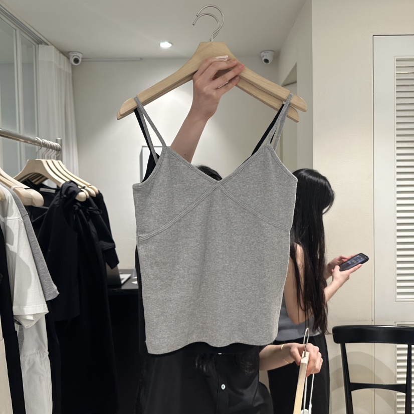 MONIQUE韓國直郵女裝新品職業真品休閑時尚人氣25春夏吊帶背心MONIQUE吊帶/背心圖色2