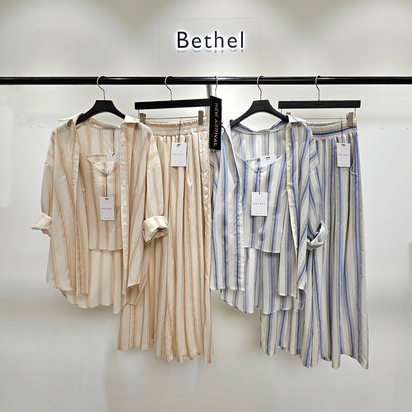 BETHEL東大門代購女士新款25春夏熱賣真品襯衫蕾絲衫不含內搭BETHEL襯衫/蕾絲衫