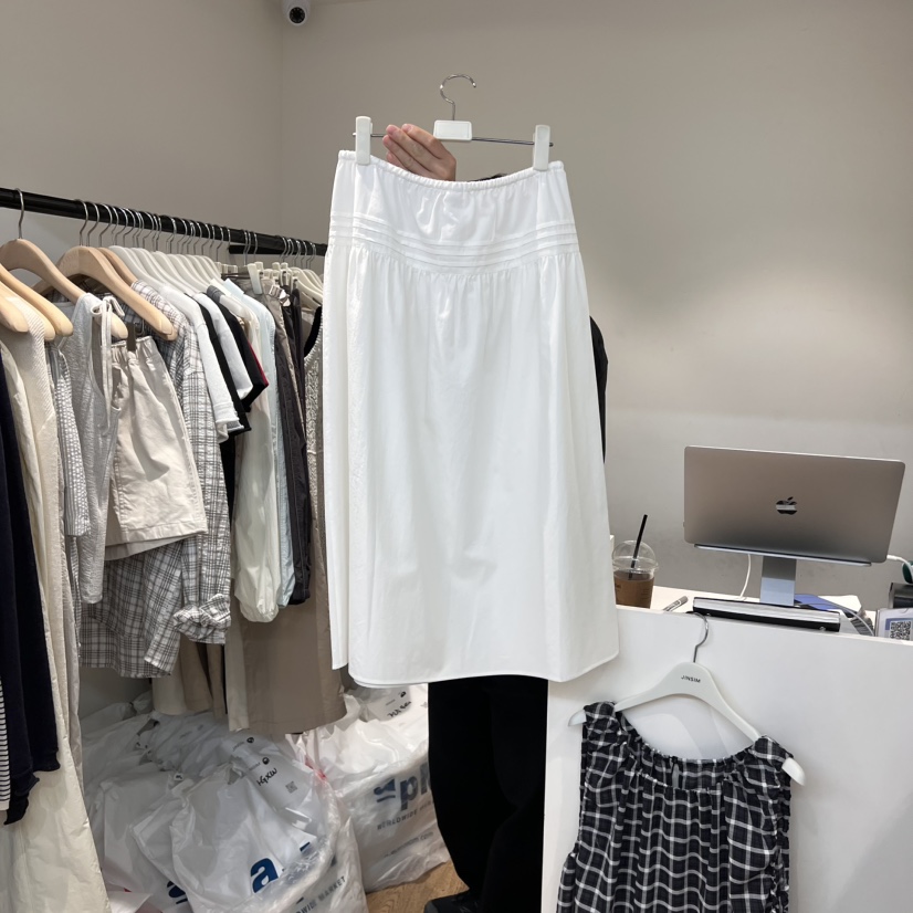 JINSIM韓國代購女士新品職業推薦休閑人氣25春夏半身裙中短裙JINSIM半身裙/中短裙