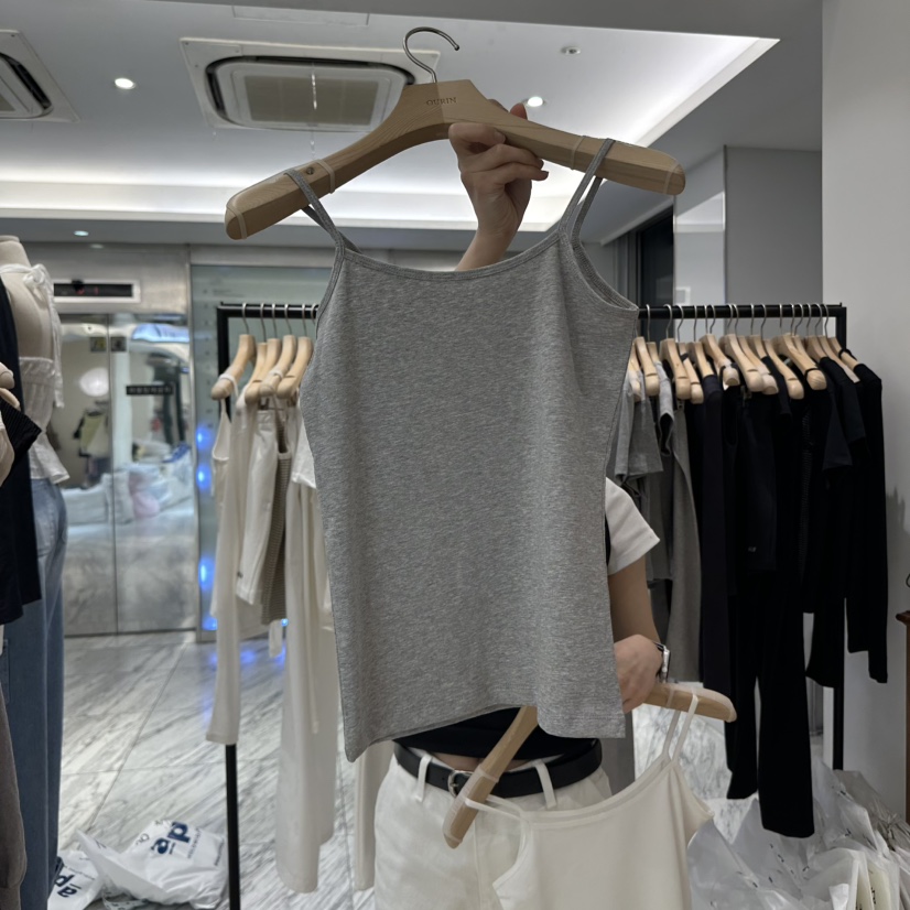 OURIN東大門實拍女裝新品休閑推薦職業真品時尚25春夏吊帶背心OURIN吊帶/背心圖色4