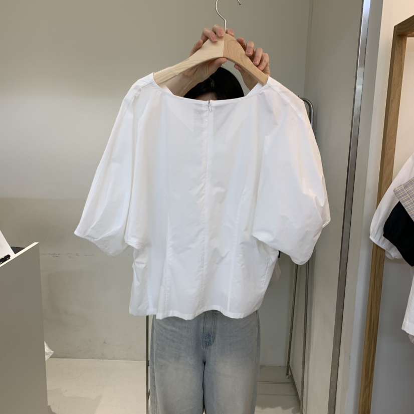 OUTRENE韓國代購女士新款真品人氣時尚職業休閑25春夏襯衫蕾絲衫OUTRENE襯衫/蕾絲衫