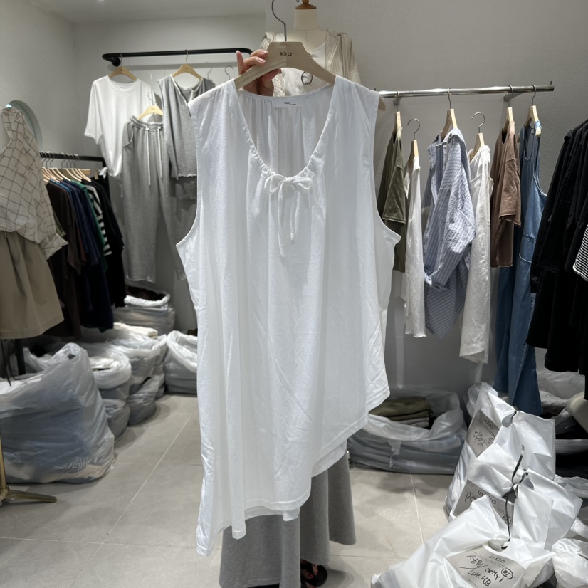 IN KIRA韓國直郵女士新品熱賣25春夏時尚休閑職業吊帶背心IN KIRA吊帶/背心