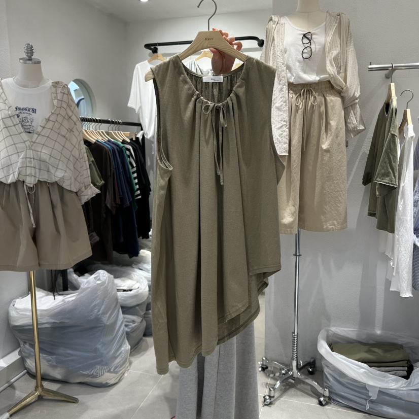 IN KIRA韓國直郵女士新品熱賣25春夏時尚休閑職業吊帶背心IN KIRA吊帶/背心圖色4