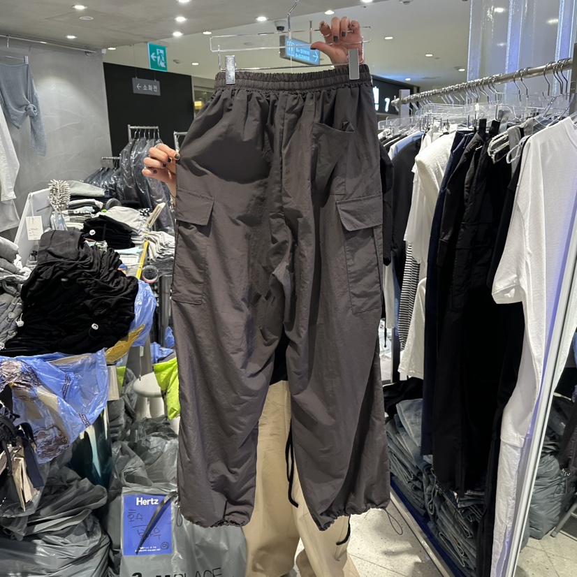 HERTZ-P韓國直郵女裝新品熱賣推薦25春夏人氣真品休閑褲尼龍HERTZ-P休閑褲