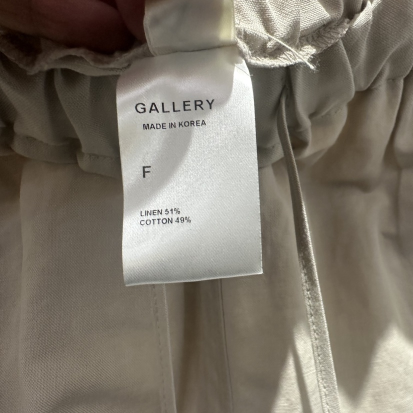 GALLERY-P東大門代購女士新品休閑25春夏人氣職業休閑褲條紋GALLERY休閑褲