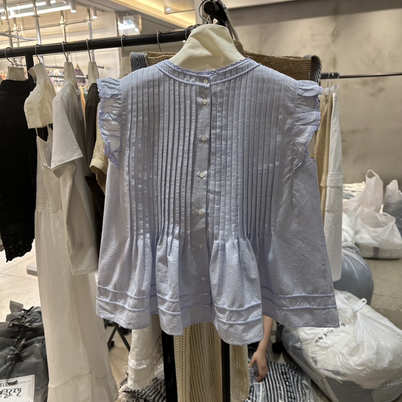 HELDER-P韓國直郵女士新品真品25春夏休閑熱賣推薦襯衫蕾絲衫HELDER襯衫/蕾絲衫