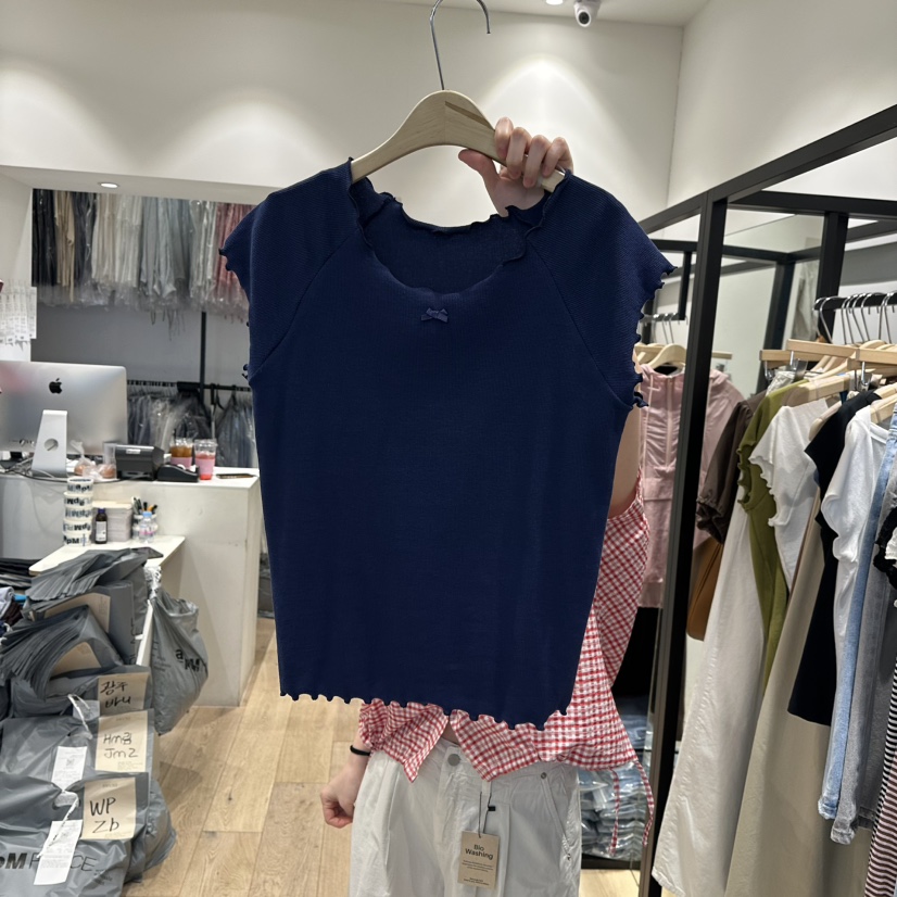 BRUNI/RICOTTA東大門代購女士新款熱賣25春夏推薦休閑職業T恤BRUNI/RICOTTAT恤圖色3