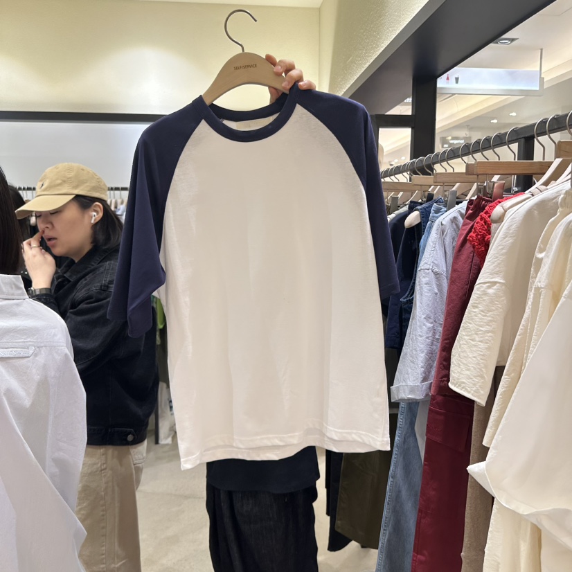 SELF SERVICE韓國代購女士新品25春夏休閑真品人氣熱賣T恤SELF SERVICET恤