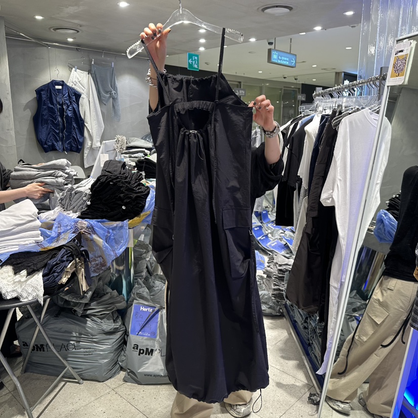 HERTZ-P東大門實拍女士新款時尚25春夏推薦連衣裙工裝長款HERTZ-P連衣裙