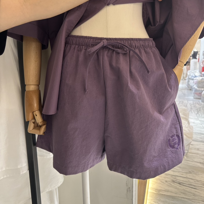 SELF SERVICE韓國直郵女士新品熱賣時尚休閑推薦人氣短褲刺繡SELF SERVICE短褲圖色7