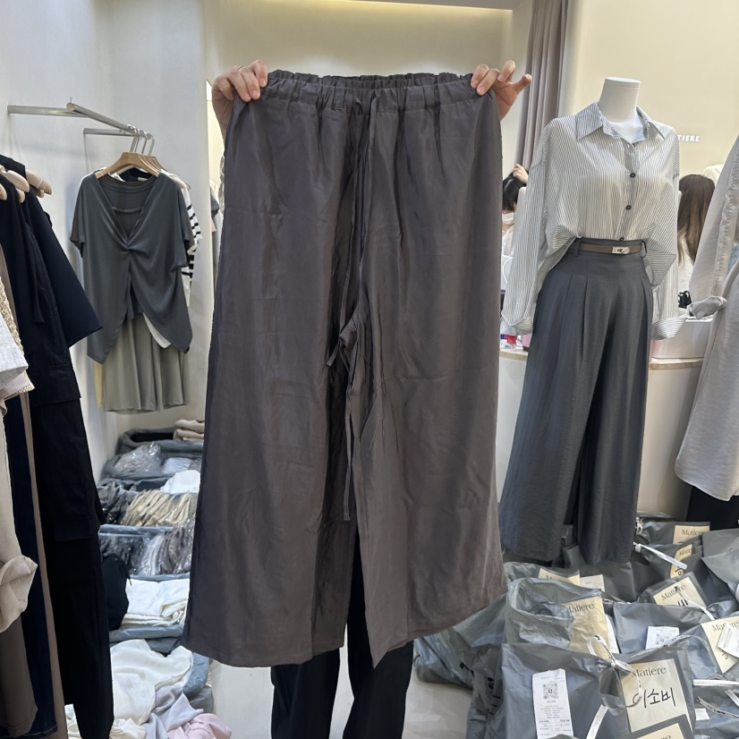 MATIERE韓國代購女士新款熱賣推薦休閑真品25春夏休閑褲透明MATIERE休閑褲圖色4