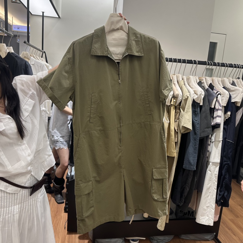 JADEMARKET東大門代購女裝新款熱賣真品25春夏連體褲工裝褲JADE MARKET連體褲圖色1