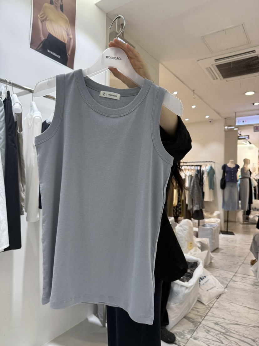 WOOD SAGE韓國代購女士新款人氣真品職業25春夏推薦吊帶背心WOOD SAGE吊帶/背心圖色2