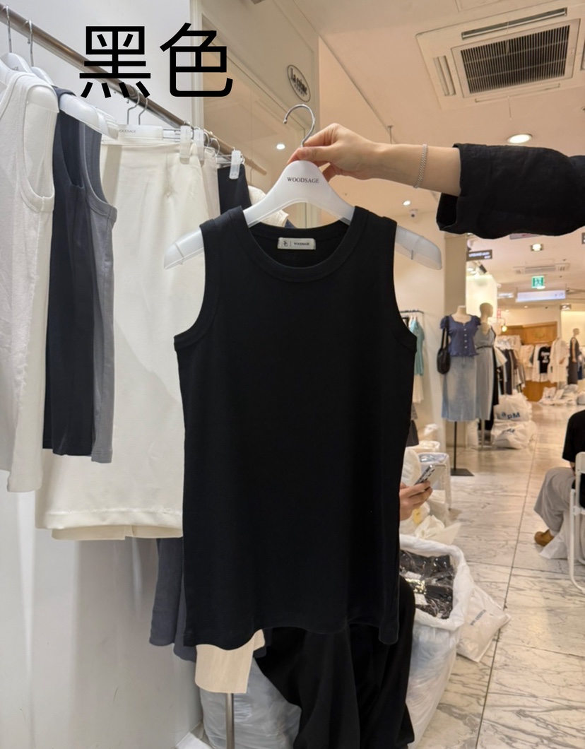 WOOD SAGE韓國代購女士新款人氣真品職業25春夏推薦吊帶背心WOOD SAGE吊帶/背心圖色5