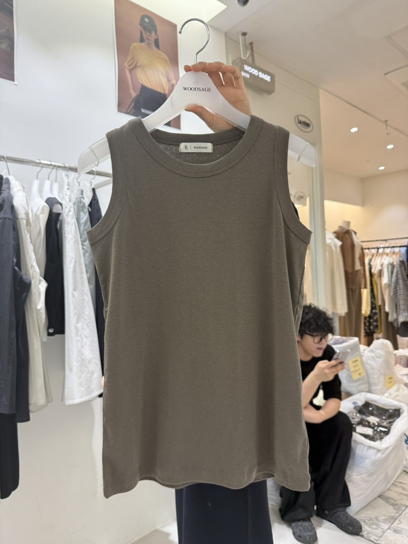 WOOD SAGE韓國代購女士新款人氣真品職業25春夏推薦吊帶背心WOOD SAGE吊帶/背心圖色6