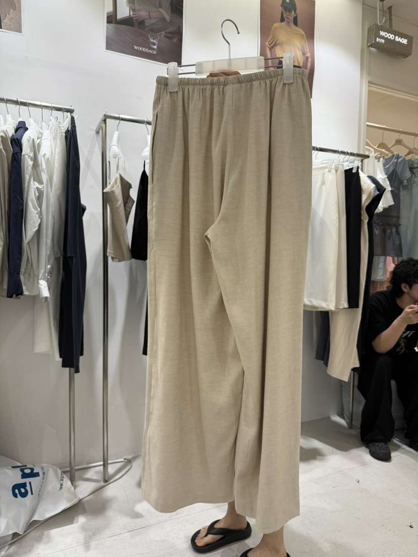 WOOD SAGE韓國代購女裝新品職業熱賣推薦真品25春夏休閑褲WOOD SAGE休閑褲