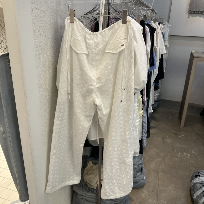 PLOVER東大門代購女士新品時尚推薦真品休閑人氣休閑褲蕾絲PLO_VER休閑褲