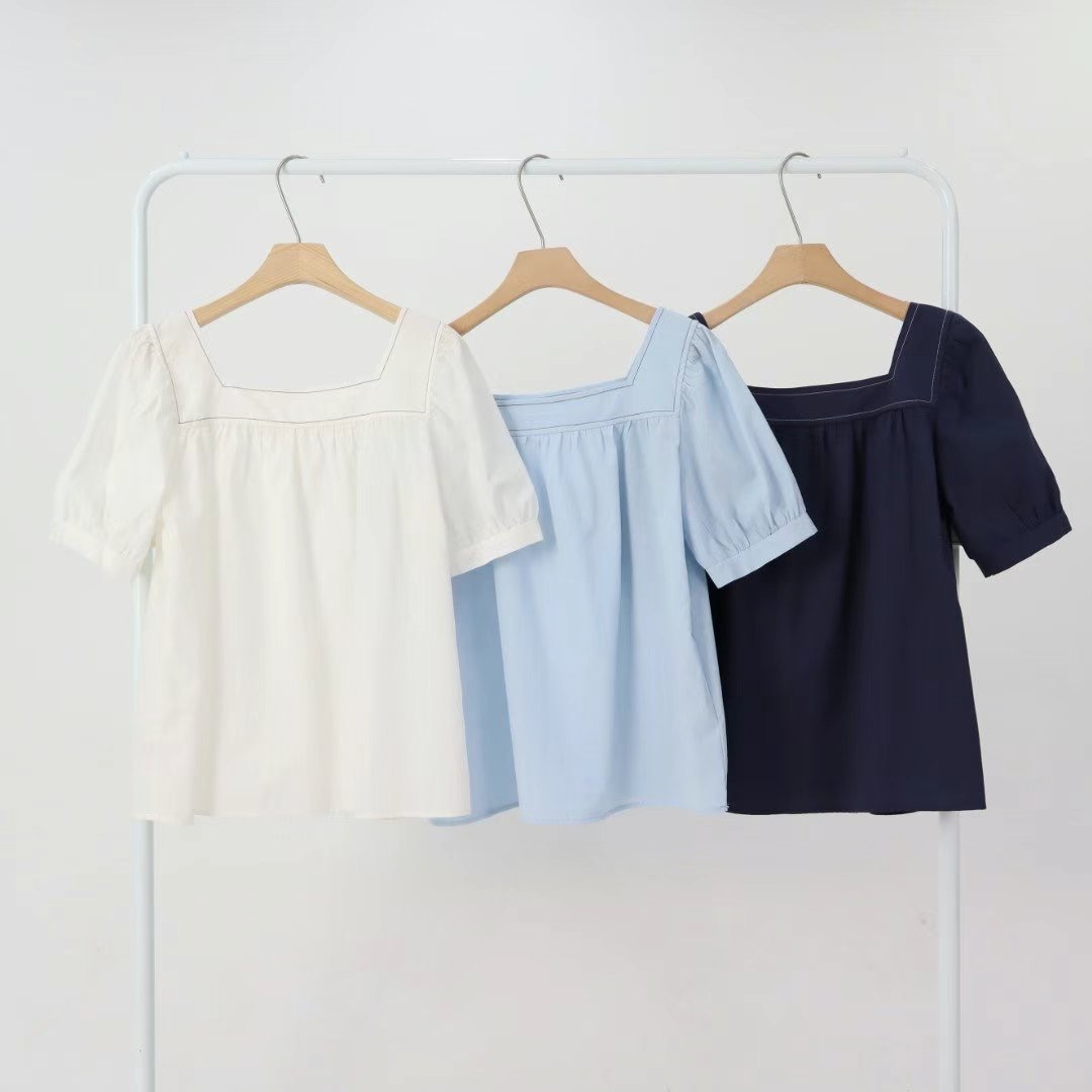 IGOTC-아가씨-T東大門代購女裝新品熱賣25春夏襯衫蕾絲衫IGOTC-아가씨-T襯衫/蕾絲衫