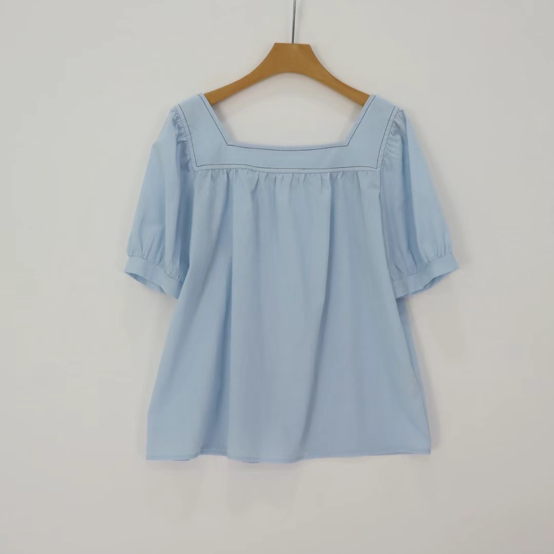 IGOTC-아가씨-T東大門代購女裝新品熱賣25春夏襯衫蕾絲衫IGOTC-아가씨-T襯衫/蕾絲衫圖色2