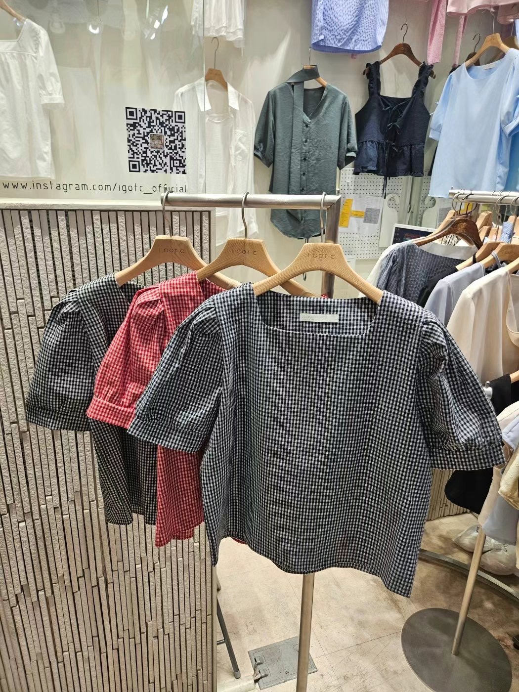 IGOTC-아가씨-T東大門實拍女裝新品人氣真品休閑襯衫蕾絲衫IGOTC-아가씨-T襯衫/蕾絲衫