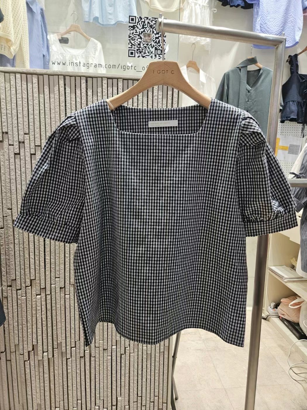 IGOTC-아가씨-T東大門實拍女裝新品人氣真品休閑襯衫蕾絲衫IGOTC-아가씨-T襯衫/蕾絲衫