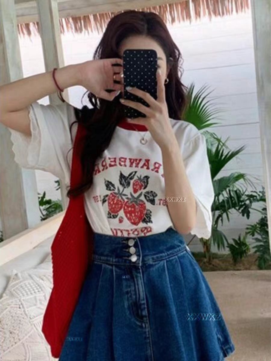 IGOTC-아가씨-T東大門直郵女裝新品時尚熱賣真品休閑推薦T恤IGOTC-아가씨-TT恤