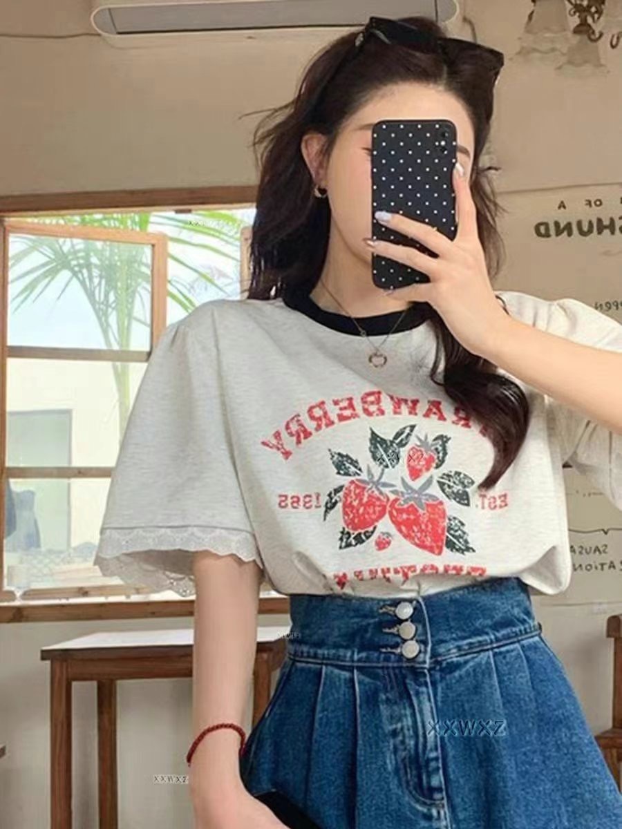 IGOTC-아가씨-T東大門直郵女裝新品時尚熱賣真品休閑推薦T恤IGOTC-아가씨-TT恤