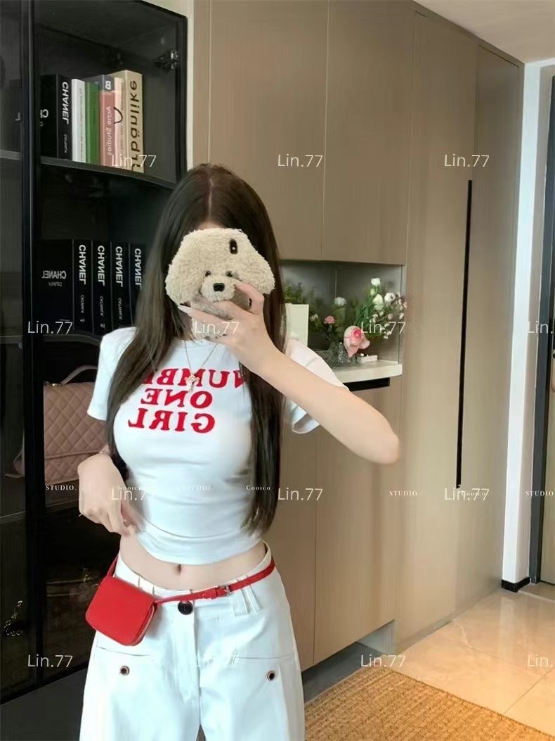 IGOTC-아가씨-T東大門實拍女士新款真品推薦職業時尚T恤短款IGOTC-아가씨-TT恤