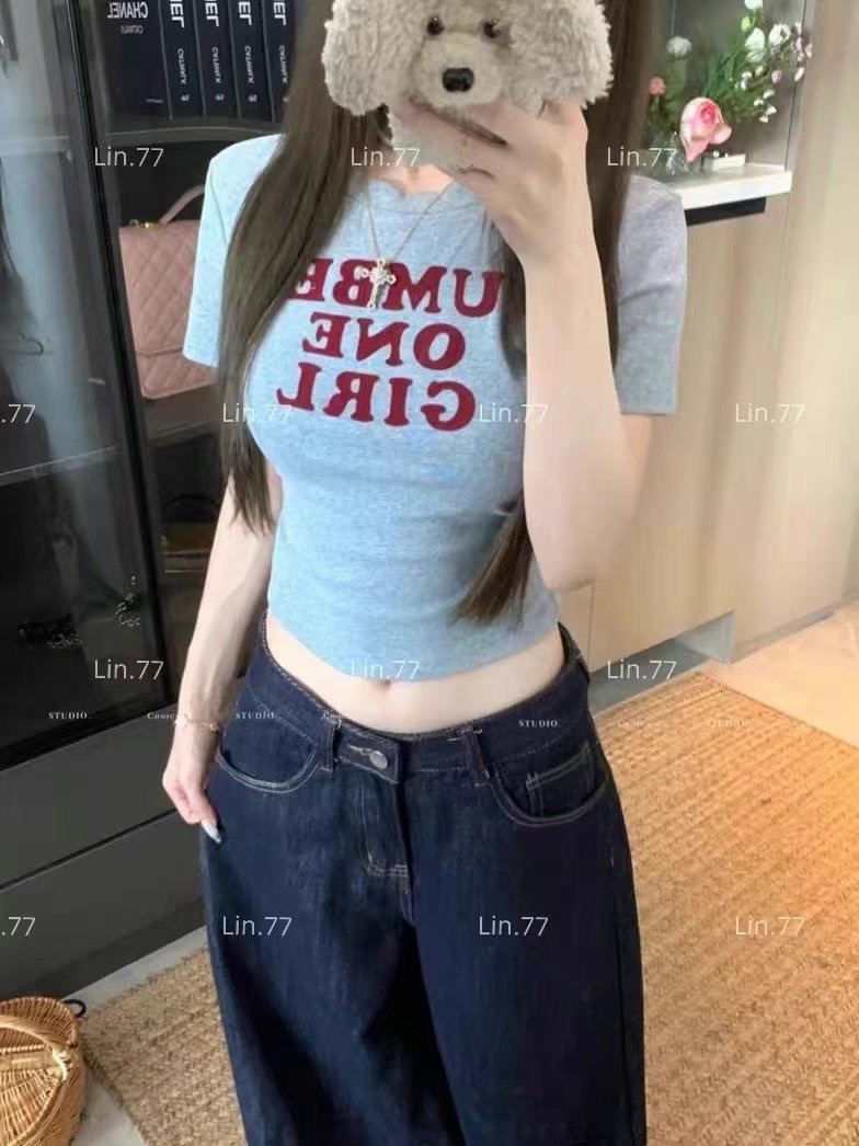 IGOTC-아가씨-T東大門實拍女士新款真品推薦職業時尚T恤短款IGOTC-아가씨-TT恤圖色2