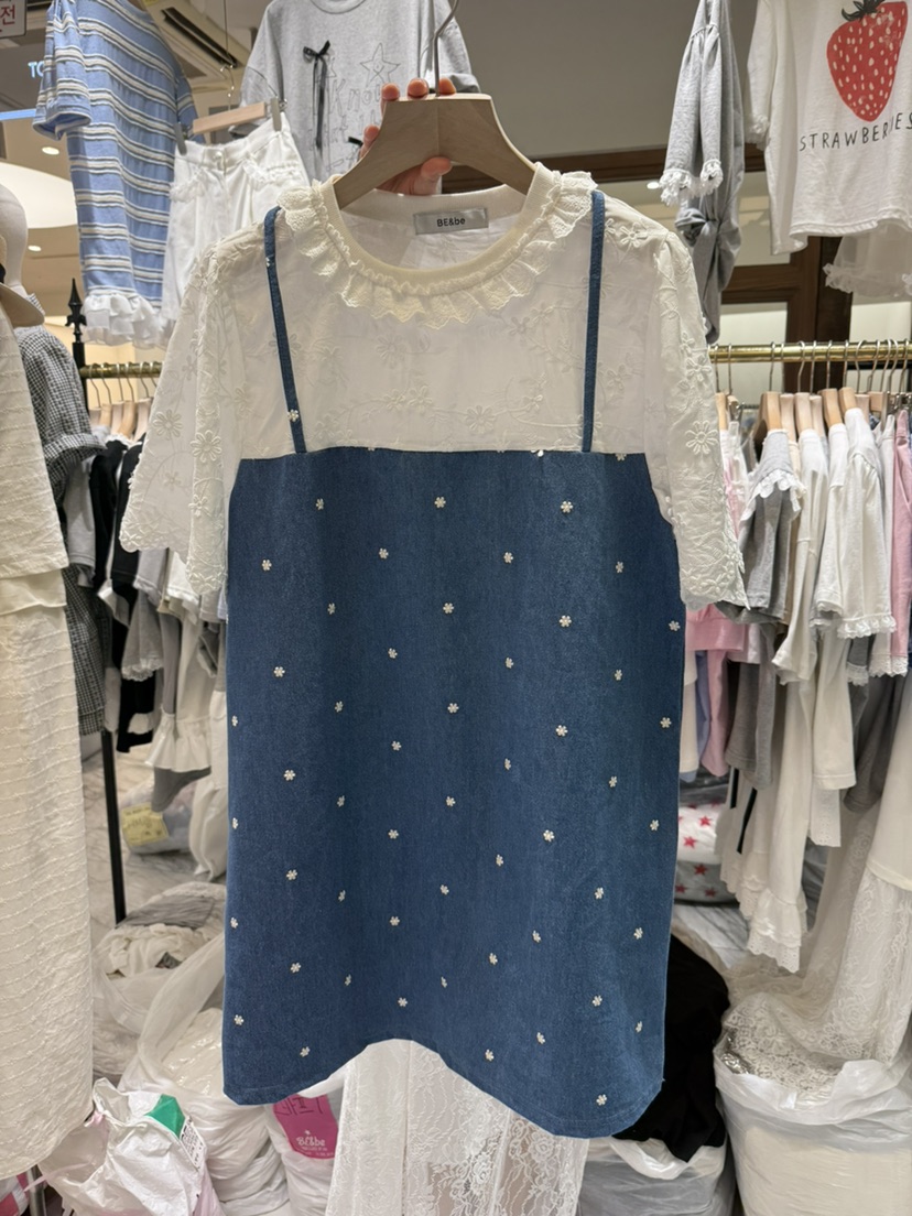 BE&amp;BE東大門直郵女裝新款25春夏休閑熱賣時尚推薦連衣裙BE&be連衣裙圖色1