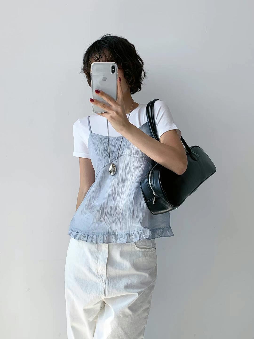 J ME韓國代購女裝新款時尚人氣職業休閑真品熱賣25春夏吊帶背心J ME吊帶/背心圖色2