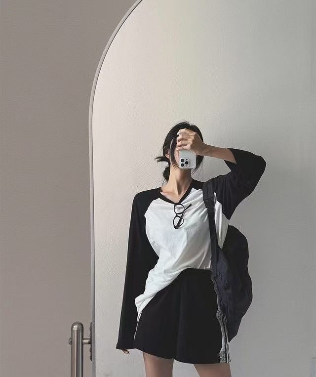 T-HOUSE-티하우스-T東大門直郵女裝新品人氣職業長袖T恤T-HOUSE-티하우스-T長袖T恤