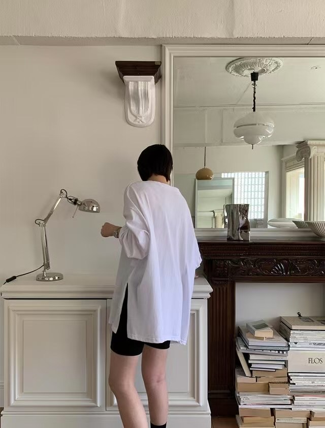 T-HOUSE-티하우스-T韓國代購女士新款推薦職業休閑長袖T恤T-HOUSE-티하우스-T長袖T恤