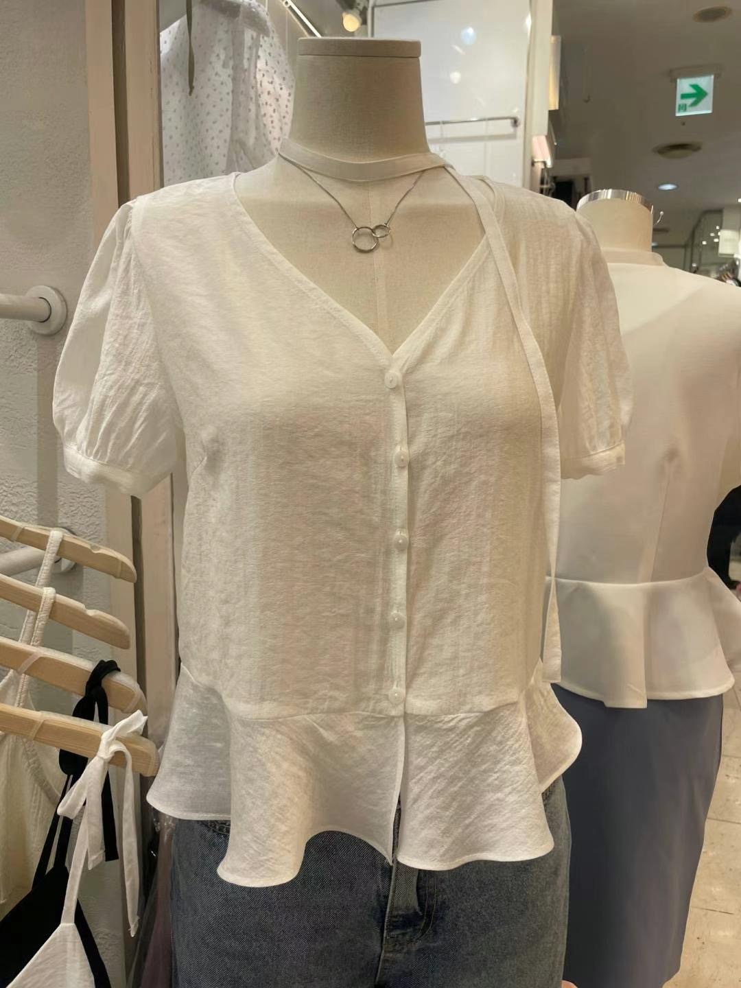J ME東大門實拍女裝新款職業推薦真品25春夏時尚襯衫蕾絲衫J ME襯衫/蕾絲衫