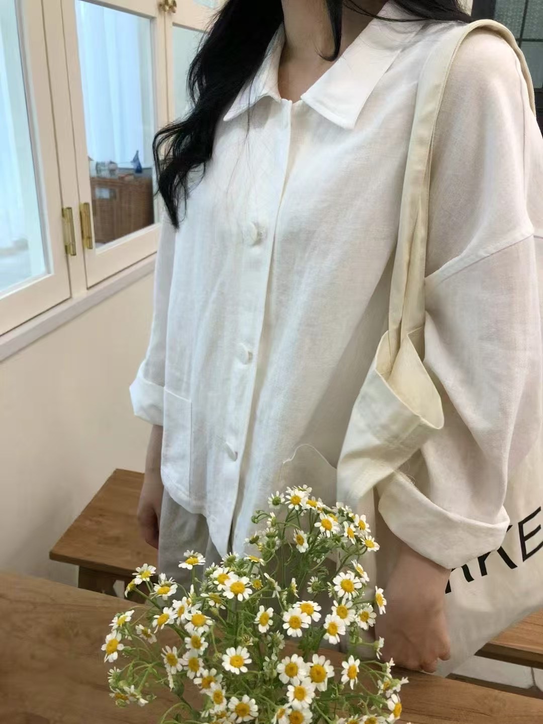 DECEMBER-디셈버-T東大門代購女士新品時尚25春夏夾克亞麻布DECEMBER夾克