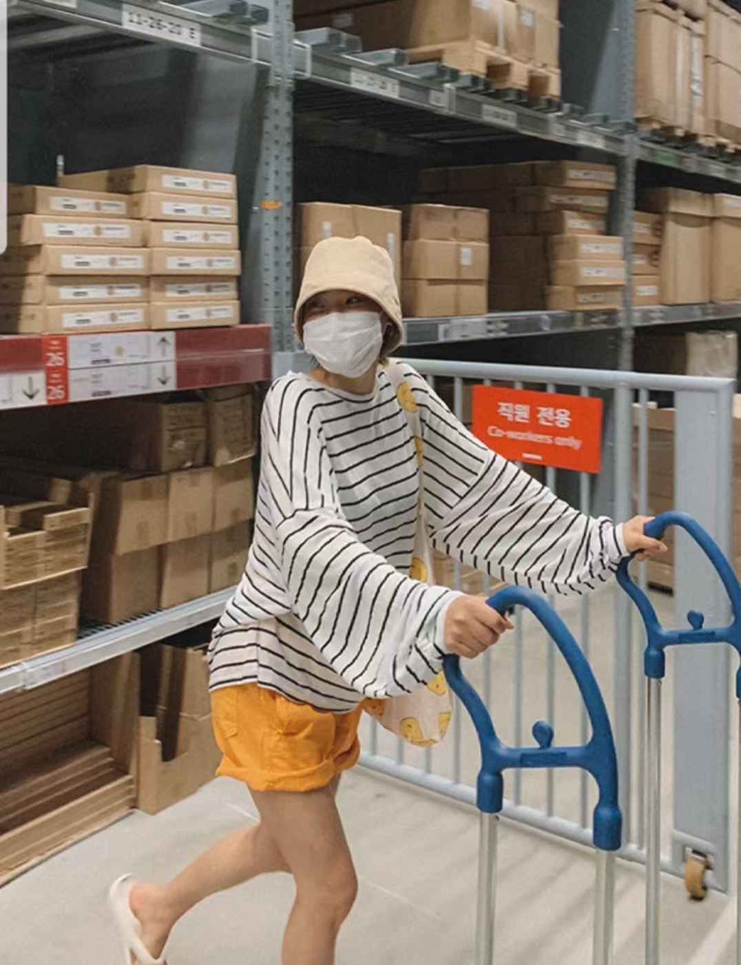 T-HOUSE-티하우스-T東大門直郵女裝新品休閑長袖T恤亞麻布T-HOUSE-티하우스-T長袖T恤
