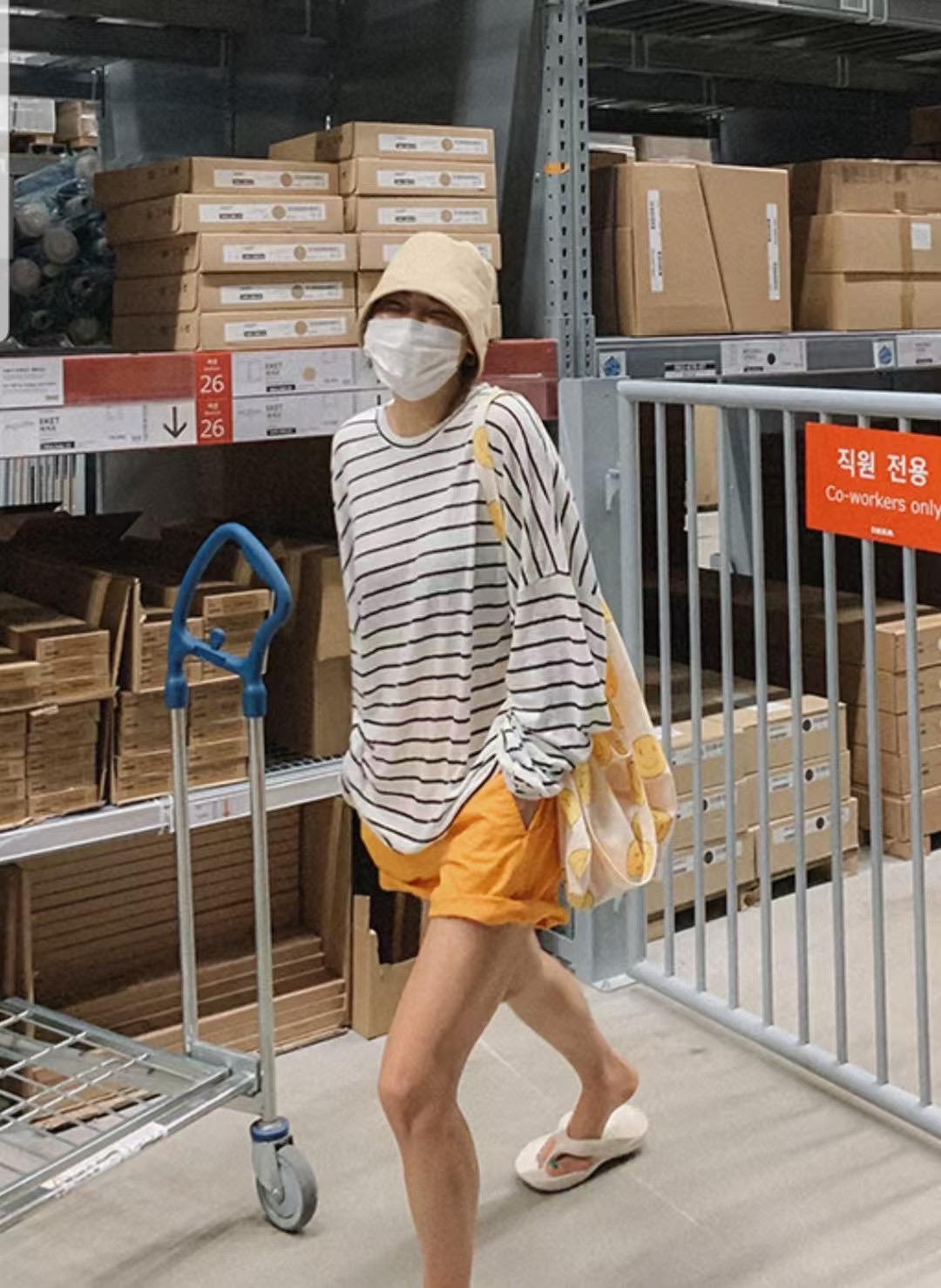 T-HOUSE-티하우스-T東大門直郵女裝新品休閑長袖T恤亞麻布T-HOUSE-티하우스-T長袖T恤