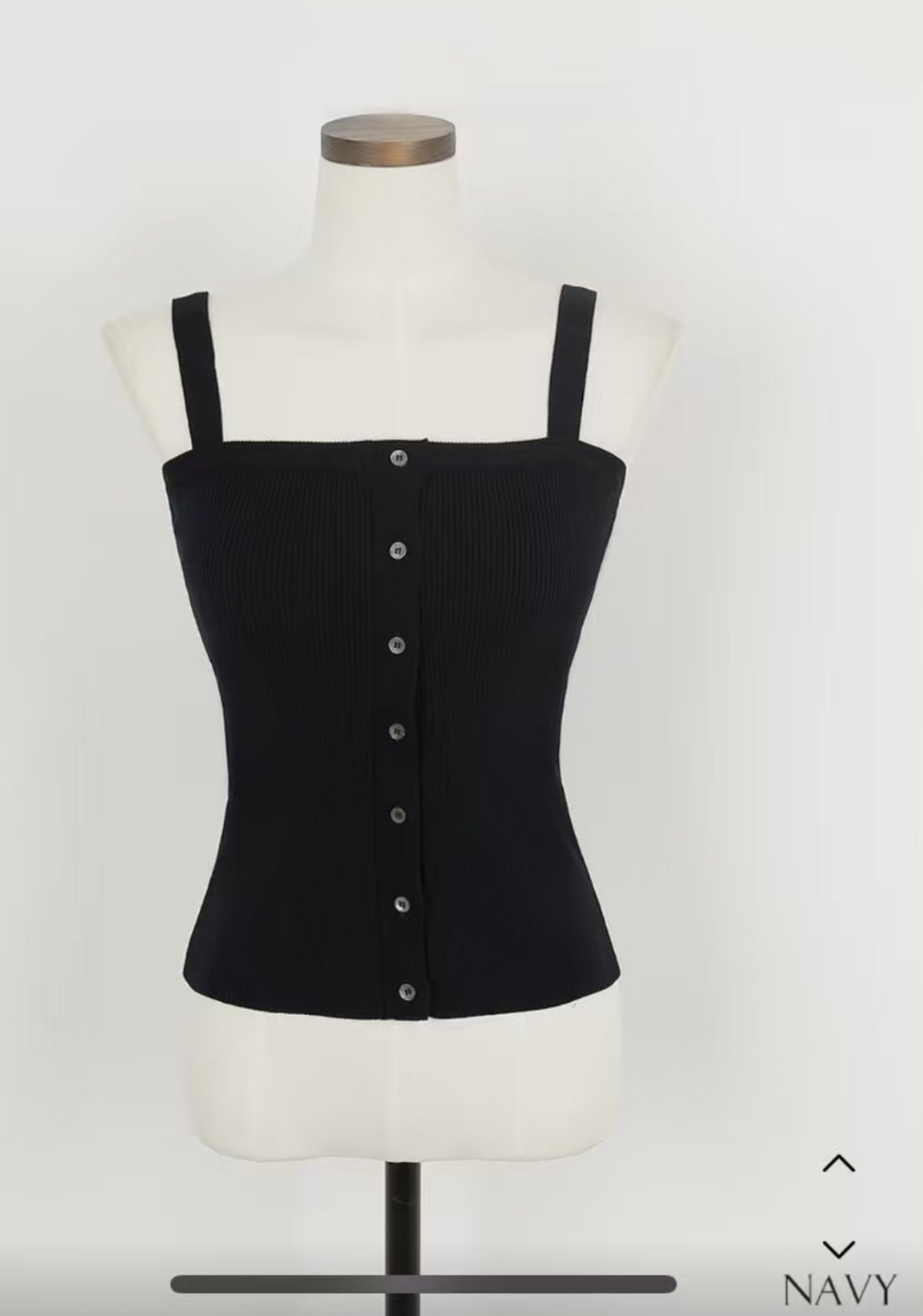 DE ONDO東大門實拍女裝新品25春夏職業時尚真品吊帶背心紐扣DE ONDO吊帶/背心圖色2